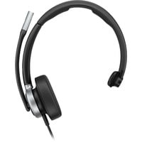 HP Poly Mission 615 Mono-USB-Headset (kabelgebunden) BULK schwarz, USB Type-C und Type-A, PU-Leder-Ohrpolster (Oberflächenmaterial)