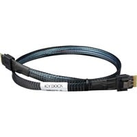 Icy Dock Kabel SlimSAS 4i SFF-8654  > SlimSAS 4i SFF-8654 schwarz, 50cm