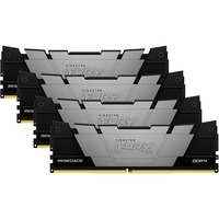 Kingston FURY DIMM 32GB DDR4-3200 (4x 8 GB) Quad-Kit, Arbeitsspeicher schwarz/silber, KF432C16RB2K4/32, FURY Renegade Black XMP, INTEL XMP