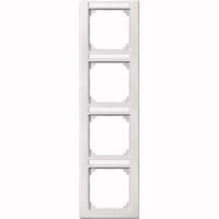 Merten Rahmen 4-fach mit Beschriftungsträger weiß, Retail