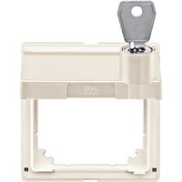 Merten Zwischenring Aquadesign mit Klappdeckel und Schloss, Abdeckung weiß, Retail