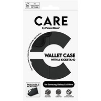 PanzerGlass Wallet Case mit Kickstand, Handyhülle schwarz, Samsung Galaxy S25 Ultra