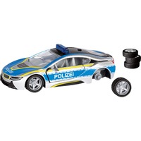 SIKU 2303 SUPER BMW i8 Polizei, Modellfahrzeug silber/blau