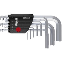 Wiha Stiftschlüssel-Set im Compact Halter, Schraubendreher 10-teilig, kurz