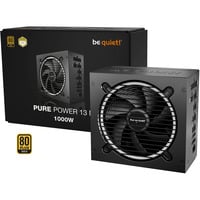 be quiet! be quiet! Pure Power 13 M 1000W, PC-Netzteil schwarz, 1x 12-Pin High Power GPU, 4x PCIe, Kabel-Management, 1000 Watt