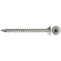 fischer Spanplattenschraube PowerFast 4,0x20 Senkkopf TX 200 Stück, mit Vollgewinde, Edelstahl A4
