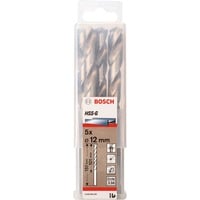 Bosch Professional PRO Metal HSS-G Spiralbohrer, Ø 12mm 5 Stück, Arbeitslänge 101mm