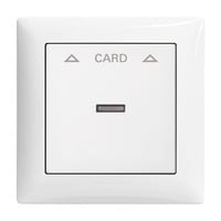 Busch-Jaeger Abdeckung mit Symbolik und Kalotte für Karten 54 x 86 mm weiß, Retail