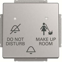 Busch-Jaeger Klingeltaster Einschalteinrichtung Do Not Disturb Make Up Room aluminium, Retail