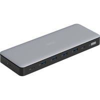 Digitus 13 Port USB-C Docking Station, Dockingstation grau/schwarz