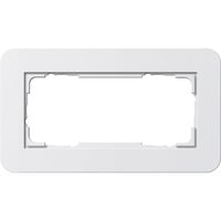 Gira Abdeckrahmen zwei fach ohne Montagerahmen, Abdeckung weiß, Retail