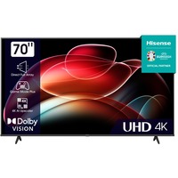 Hisense 70A6K, LED-Fernseher 177.8 cm (70 Zoll), schwarz, UltraHD/4K, Triple Tuner, HDR