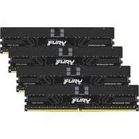 Kingston FURY DIMM 64 GB DDR5-4800 (4x 16 GB) Quad-Kit, Arbeitsspeicher schwarz, KF548R36RBK4-64, Renegade PRO, INTEL XMP