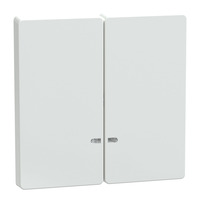 Merten Doppelwippe Kontrollfenster zweiteilige Wippe für Schalter und Taster weiß, Retail