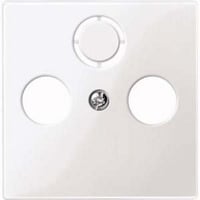 Merten Zentralplatte für Antennendose, glänzend, Thermoplast, Unterputz, Typ 296719 weiß (glänzend), Retail