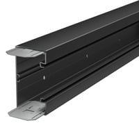 OBO Geräteeinbaukanal aus Polyvinylchlorid mit 2000x130x70 Millimeter, Kabelkanal schwarz, Retail