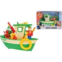 Simba Feuerwehrmann Sam - Charlies Fischerboot mit Figur, Spielfahrzeug