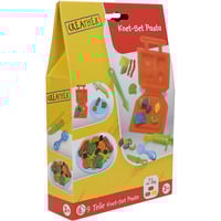 VEDES Knet-Set Pasta, 9 Teile mit Knetpackungen und Modellierwerkzeugen, Kneten 