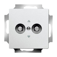 0 Potentialausgleich Aluminium 2-fach Unterputz, Dose aluminium, Retail