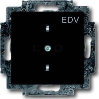 Busch-Jaeger Schutzkontaktsteckdose mit Aufdruck EDV anthrazit, Retail