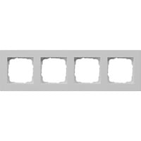 Gira Abdeckrahmen vierfach flach grau, Retail