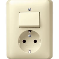 Gira Schutzkontakt-Wechselschalter cwsg weiß, Retail