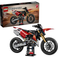 LEGO 42238 Technic Ducati Desmo450 MX Factory Motorrad, Konstruktionsspielzeug 