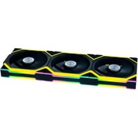 Lian Li UNI FAN SL120 Wireless, Gehäuselüfter schwarz, 3er-Pack inkl. Controller, 124.5 mm