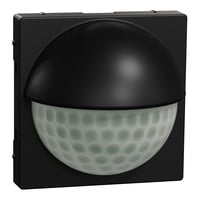 Merten Präsenzmelder schwarz matt 180 Grad Erfassungswinkel 2,20 Meter Montagehöhe, Bewegungsmelder schwarz (matt), Retail