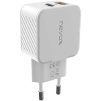 Nevox USB PD TYPE C + QC3.0 / PPS, Ladegerät weiß, 30 Watt