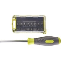 Ryobi Schraubendreher RSD17PCS, mit 17-teiligem Bit-Satz grün/grau