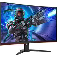 AOC C32G2ZE/BK, Gaming-Monitor 80 cm (32 Zoll), schwarz/rot, FullHD, VA, Curved, AMD Free-Sync, 240Hz Panel