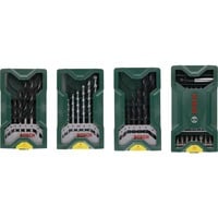Bosch Heimwerken & Garten Mini X-Line Multipack 3+1 Set, 46-teilig, Bohrer- & Bit-Satz grün