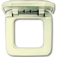 Busch-Jaeger Rahmen einfach mit Klappdeckel weiß, Retail