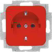 Busch-Jaeger Schutzkontakt-Steckdose Einsatz 20 EUC-217-101 rot, Retail