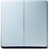 4011395104040 - Abdeckung Serientaster Allwetter 44 (IP44) Aluminium Weißaluminium (RAL 9006) 2CKA001731A1959