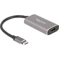 DeLOCK USB 3.2 Gen 1 Adapter, USB-C Stecker > HDMI Buchse grau, 20cm, 8K + HDR