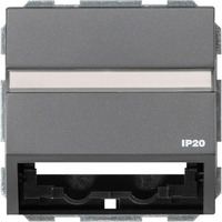 Gira Datenhaube mit Tragring und Beschriftungsfeld, Abdeckung anthrazit, Retail