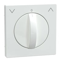 Merten Zentralplatte Rolladen Tast Rastschalter Einsatz Thermoplast brillant weiß, Retail