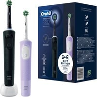 Oral-B Oral-B Vitality Pro D103 Duo, Elektrische Zahnbürste schwarz/lila, Black/Lilac Violet, inkl. 2. Handstück