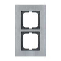 Busch-Jaeger Rahmen 2-fach edelstahl, Retail