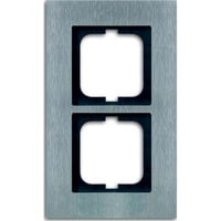 Busch-Jaeger Rahmen 2-fach edelstahl, Retail