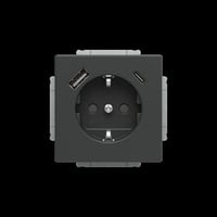 4011395329276 - Schukosteckdose mit USB-A und USB-C Anschlüssen