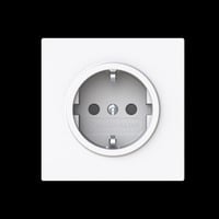 Busch-Jaeger Schutzkontaktsteckdose Schutzkontakt Safety Plus weiß, Retail