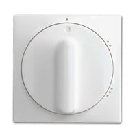 Busch-Jaeger Zentralscheibe für Dreistufen-Drehschalter 2542 Drehgriff 02-914, Abdeckung weiß, Retail