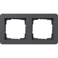 Gira Abdeckrahmen zwei fach, Abdeckung anthrazit, Retail