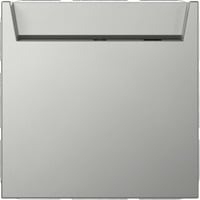 Gira Hotel-Card Schalter mit Neutralleiter Klemme einpolig, Taster edelstahl, Retail