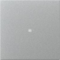 Gira Wippe gerade mit Kontrollfenster, Abdeckung aluminium, Retail