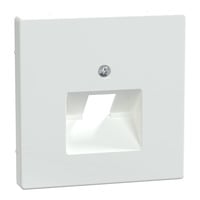 Merten Zentralplatte einfach für Universal-Anschluss-Einsätze, glänzend, Kunststoff, Unterputz weiß (glänzend), Retail