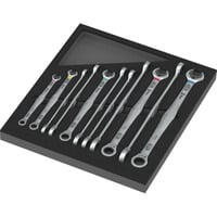 Wera 9735 Schaumstoffeinlage 6007 Joker Set 1, Schraubenschlüssel schwarz/mehrfarbig, 12-teilig, für Tool Rebel Werkstattwagen